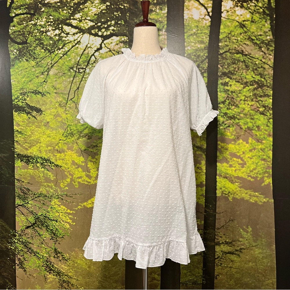 Hill House Katherine Nap Dress - Sheer White Swiss Dot